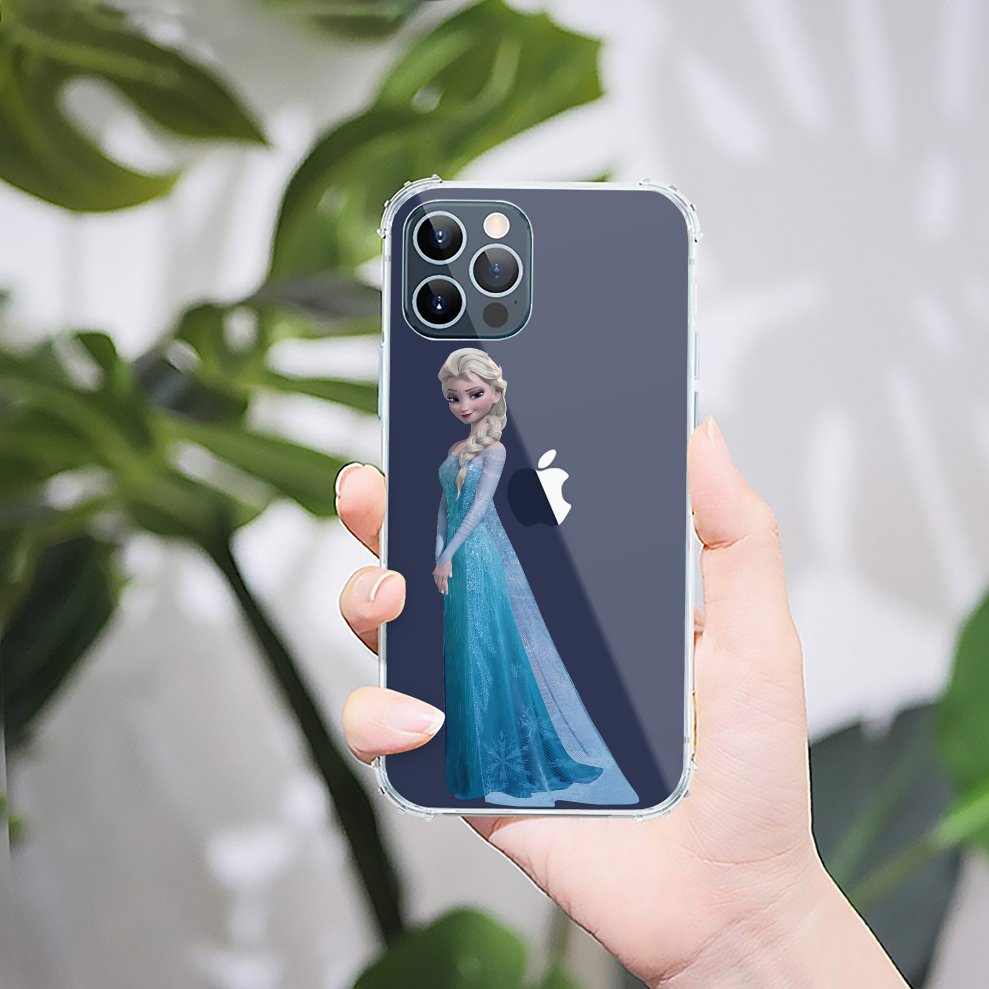 （画像用） アナと雪の女王 アンナ エルサ Frozen Anna Elsa 【iPhone 12シリーズ対応】透明スマホケース（クリアソフトケース）